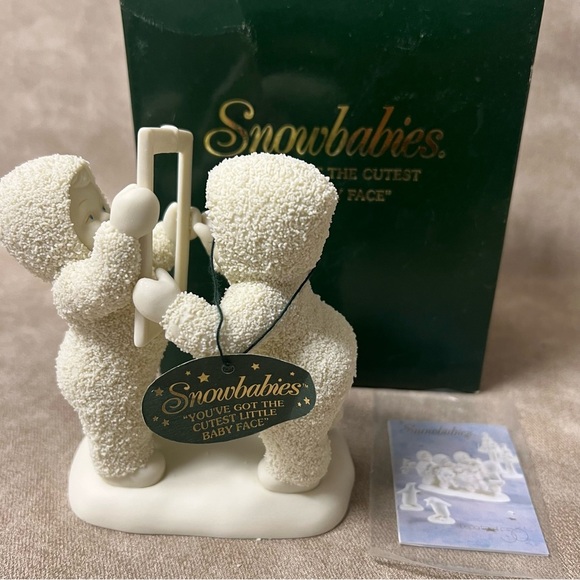Snowbabies "YOU'VE GOT THE CUTEST LITTLE BABY FACE" 6809 DEPTARTMENT 56 NEW - Picture 1 of 3